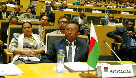 Ici lors du Sommet 2015, c'est le Président Hery qui accueille le Sommet du Comesa 2016