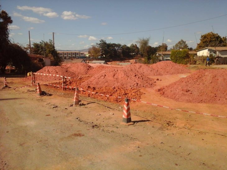 voie rapide Tsarasaotra Ivato chantier