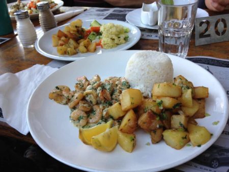 Café de la Gare Crevettes coco