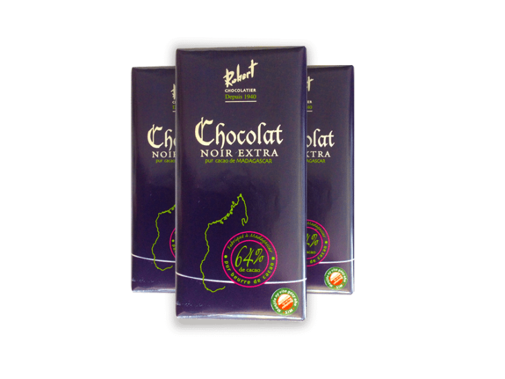 Tablette noir extra de la Chocolaterie Robert