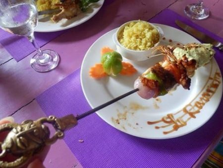 Ecolodge Ravoraha, Brochette de poisson