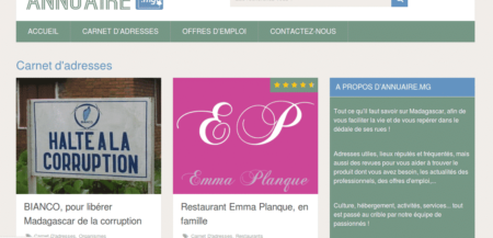 Emotion, design site web