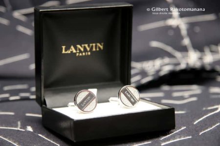 Boutons de manchette Lanvin chez Gilbert Rakotomanana