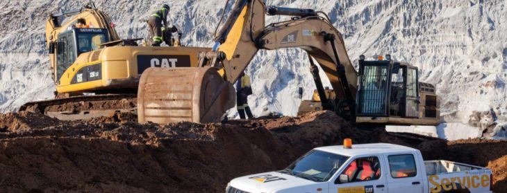 Henri Fraise , machines Caterpillar pour la construction