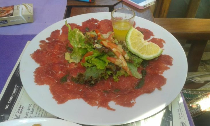 Le B Carpaccio de zébu