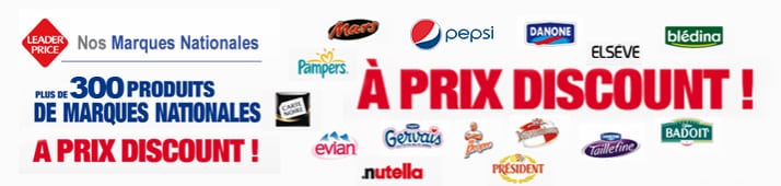De grandes marques chez Leader Price