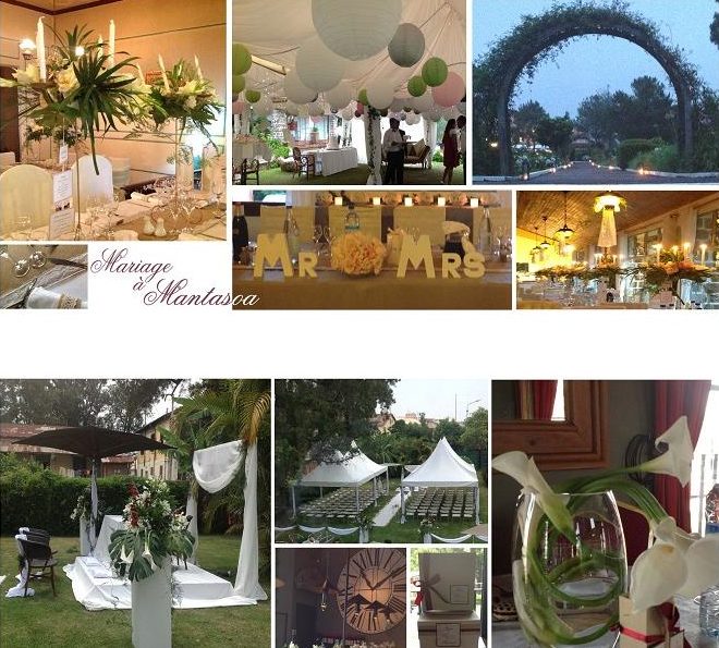 Décoration florale lors d'un mariage par les Noces de Maeva