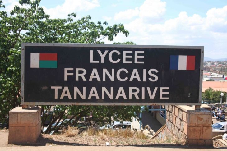 Plaque du Lycée Français Tananarive