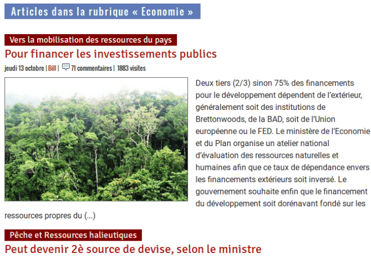 Madagascar Tribune Rubrique Économie en ligne