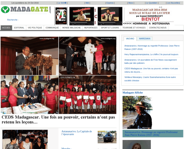 Madagate, media web à Madagascar