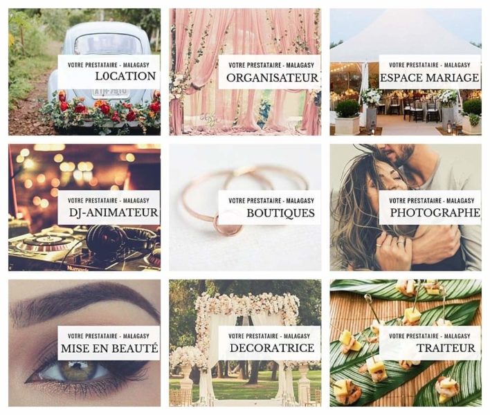 Pour l'organisation de votre mariage, trouvez facilement votre prestataire sur Mariagegasy