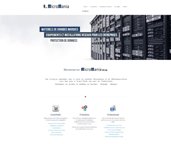 Micro Mania, fournisseur de services et solutions informatiques