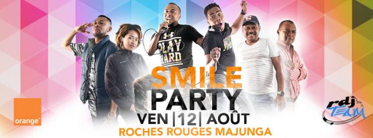 Affiche publicitaire pour la Smile Party, RDJ