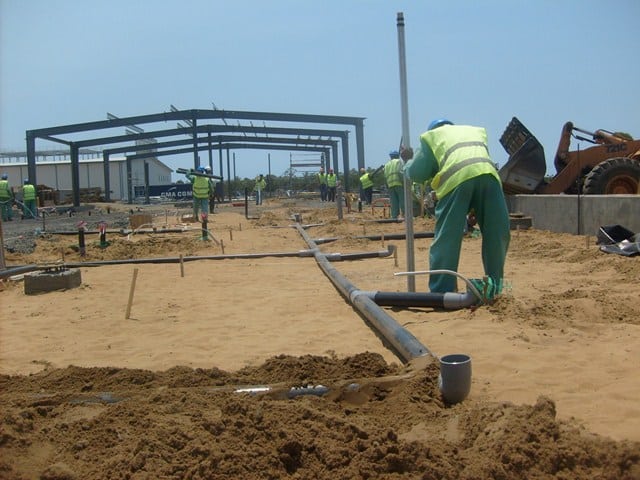 Chantier de construction par SCB